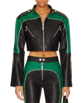 The Bold and the Beautiful Lisa Yamada Cropped Leather Jacket