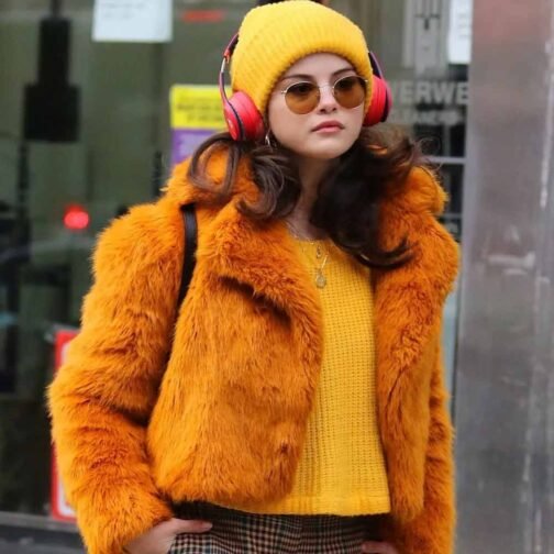 Selena Gomez Only Murders in the Building Orange Jacket - Image 8