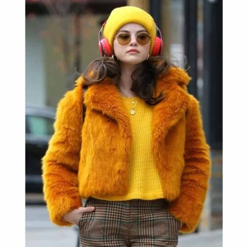 Selena Gomez Only Murders in the Building Orange Jacket - Image 6