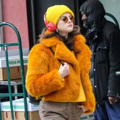 Selena Gomez Only Murders in the Building Orange Jacket - Image 9