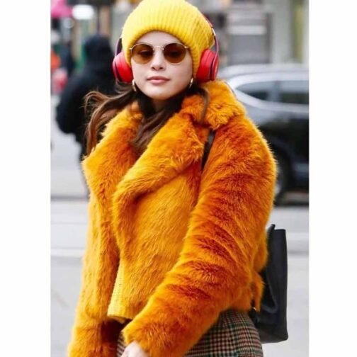 Selena Gomez Only Murders in the Building Orange Jacket - Image 7