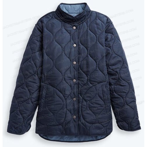 Missy Peregrym FBI Blue Quilted Jacket