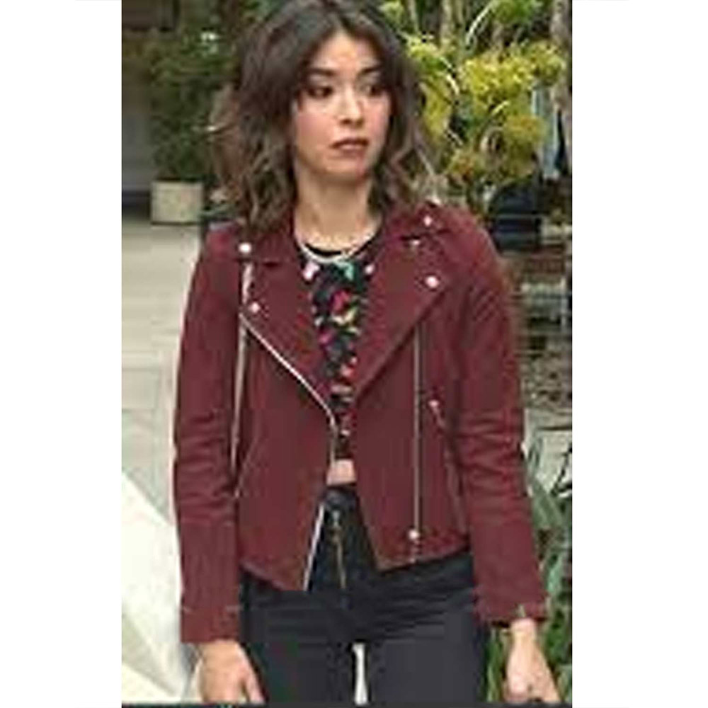 Maggie Nichole Sakura Red Suede Jacket - Image 8