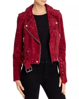 Last Man Standing S09 Molly Ephraim Red Suede Jacket