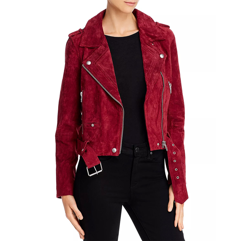 Last Man Standing S09 Molly Ephraim Red Suede Jacket