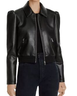 Home Economics S02 Karla Souza Bomber Leather Jacket
