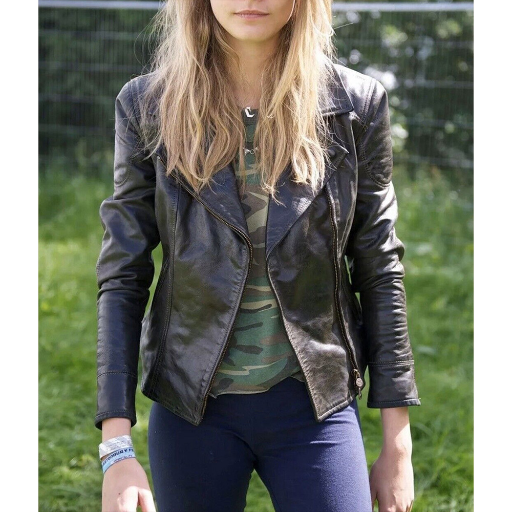 24 Live Another Day S09 Mary Lynn Rajskub Leather Jacket - Image 8