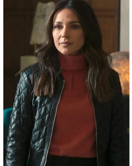 Fool Me Once Michelle Keegan Quilted Leather Jacket