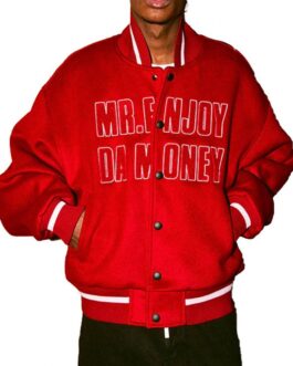 MEDM DA Money Letterman Wool Jacket