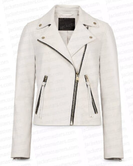 The Equalizer S02 Liza Lapira White Leather Jacket