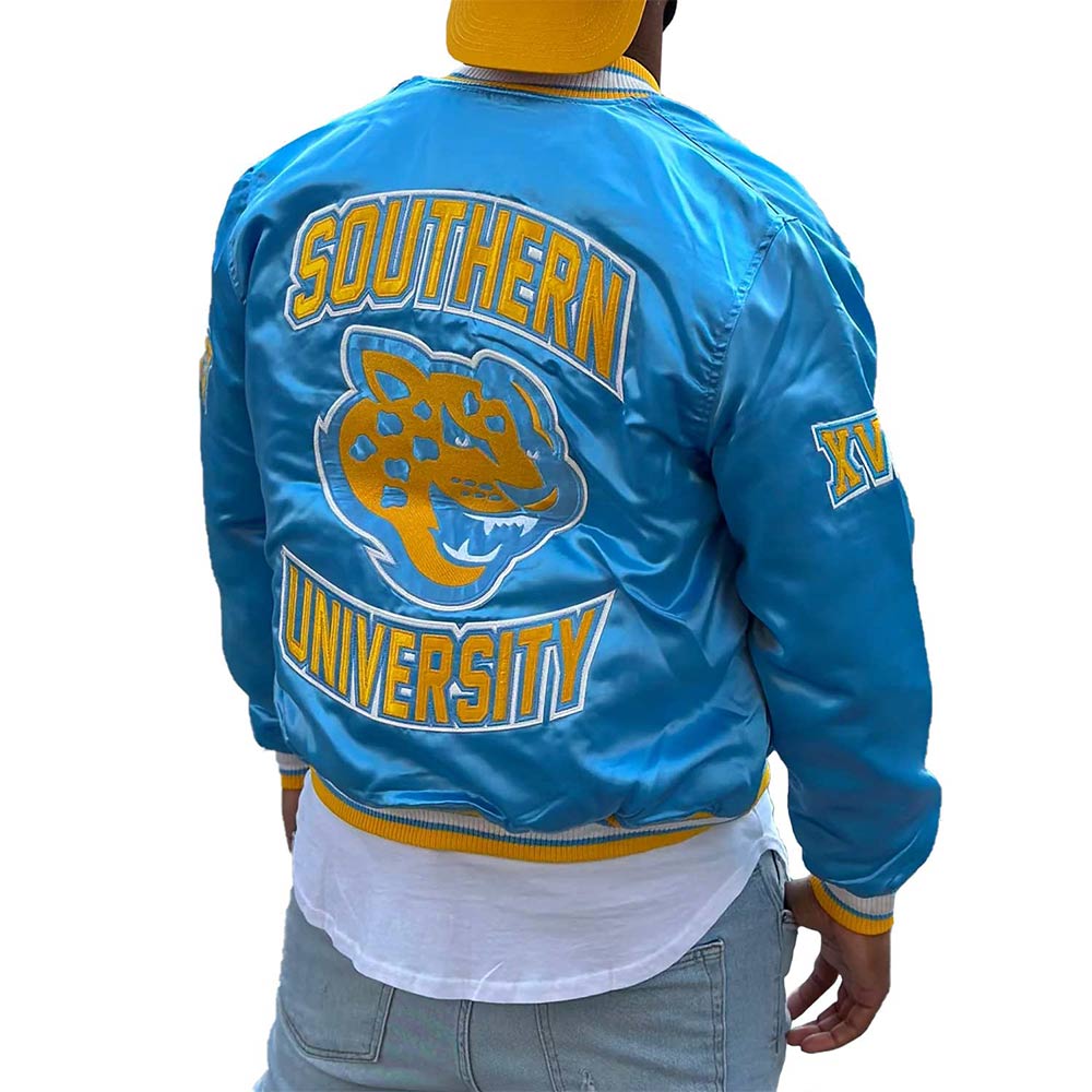 Men’s Southern University Satin Jacket - Image 2