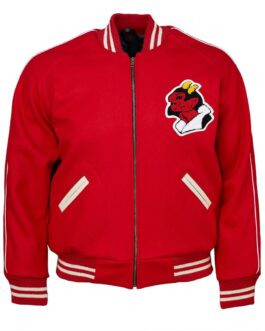 Varsity 1950 Mexico City Red Devils Red Wool Jacket