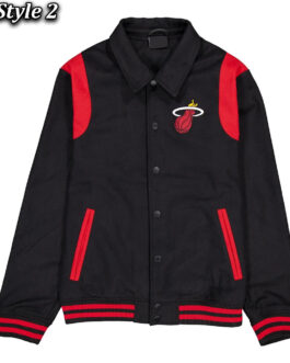 Miami Heat Sport Night Teddy Varsity Jacket
