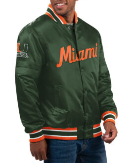 Miami Hurricanes Classic Varsity Satin Jacket