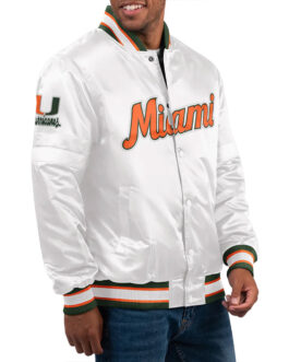 Miami Hurricanes Classic Varsity Satin Jacket