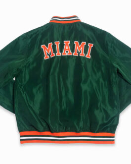 Miami Hurricanes Retro Sebastian Green Jacket