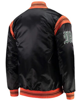 Miami Hurricanes The Enforcer Black Satin Jacket
