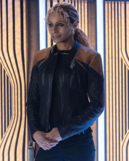 Michelle Hurd Star Trek Picard Leather Jacket