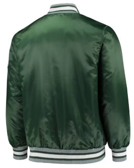Michigan State Spartans O-Line Green Varsity Satin Jacket