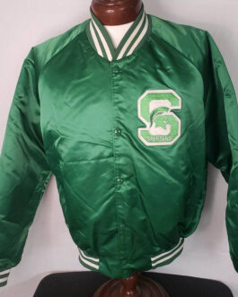 MSU Spartans Green Spellout Jacket
