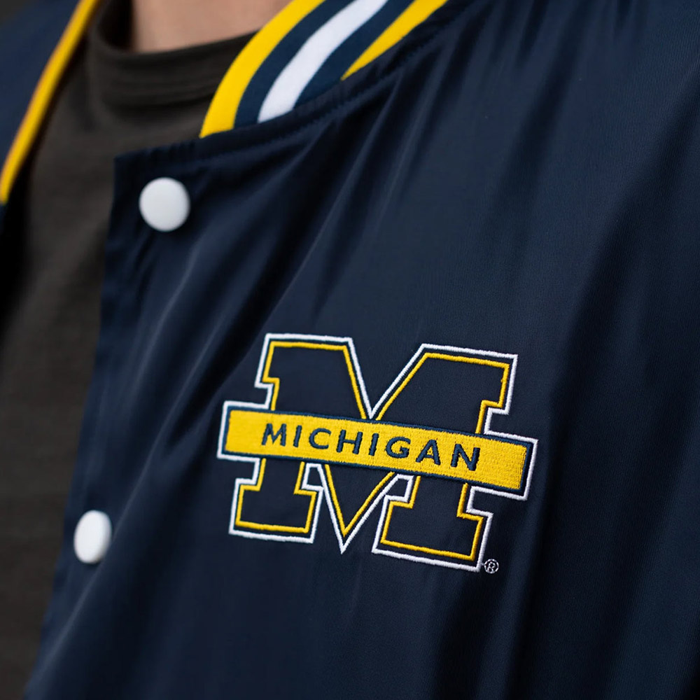 Michigan Wolverines Navy Script Jacket - Image 3