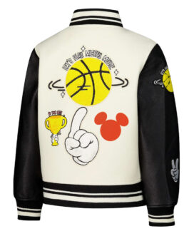 Mickey Mouse Basketball Varsity Jacket