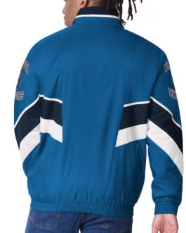Minnesota Timberwolves Captain Blue Varsity Satin Jacket
