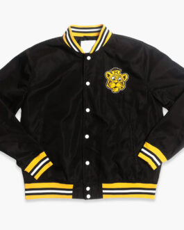 Missouri Tigers Vintage Mizzou Script Black Bomber Jacket