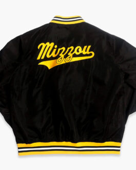 Missouri Tigers Vintage Mizzou Script Black Bomber Jacket