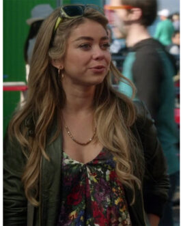 Modern Family S06 Sarah Hyland Green Leather Jacket