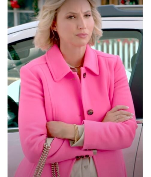 Candy Coated Christmas Molly Mccook Pink Coat - Image 3