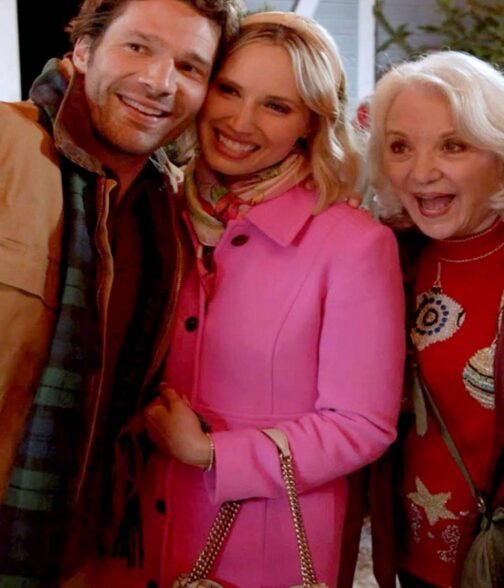 Candy Coated Christmas Molly Mccook Pink Coat - Image 4