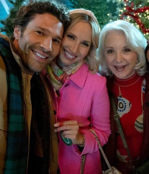 Candy Coated Christmas Molly Mccook Pink Coat - Image 6