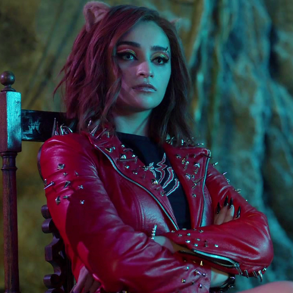 Salena Qureshi Monster High 2 Red Leather Jacket - Image 12