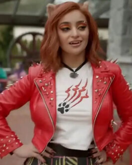 Salena Qureshi Monster High 2 Red Leather Jacket