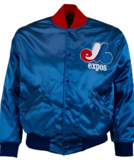Montreal Expos 1969 Bomber Blue Jacket