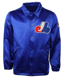 Montreal Expos 1969 Blue Satin Windbreaker