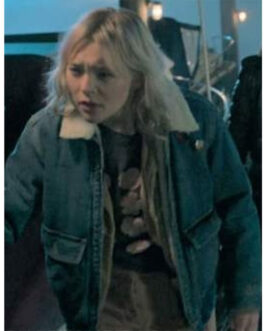 Taylor Hickson Motherland Fort Salem Denim Bomber Jacket