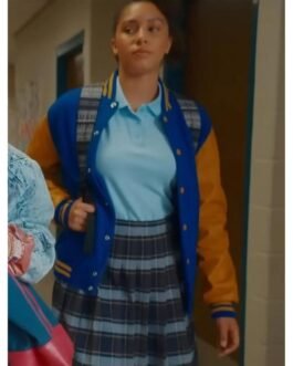 Rachel Ogechi Kanu My Best Friend’s Exorcism Varsity Blue and Yellow Jacket