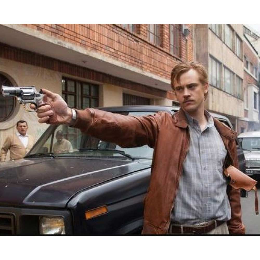 Boyd Holbrook Narcos Brown Leather Jacket - Image 11