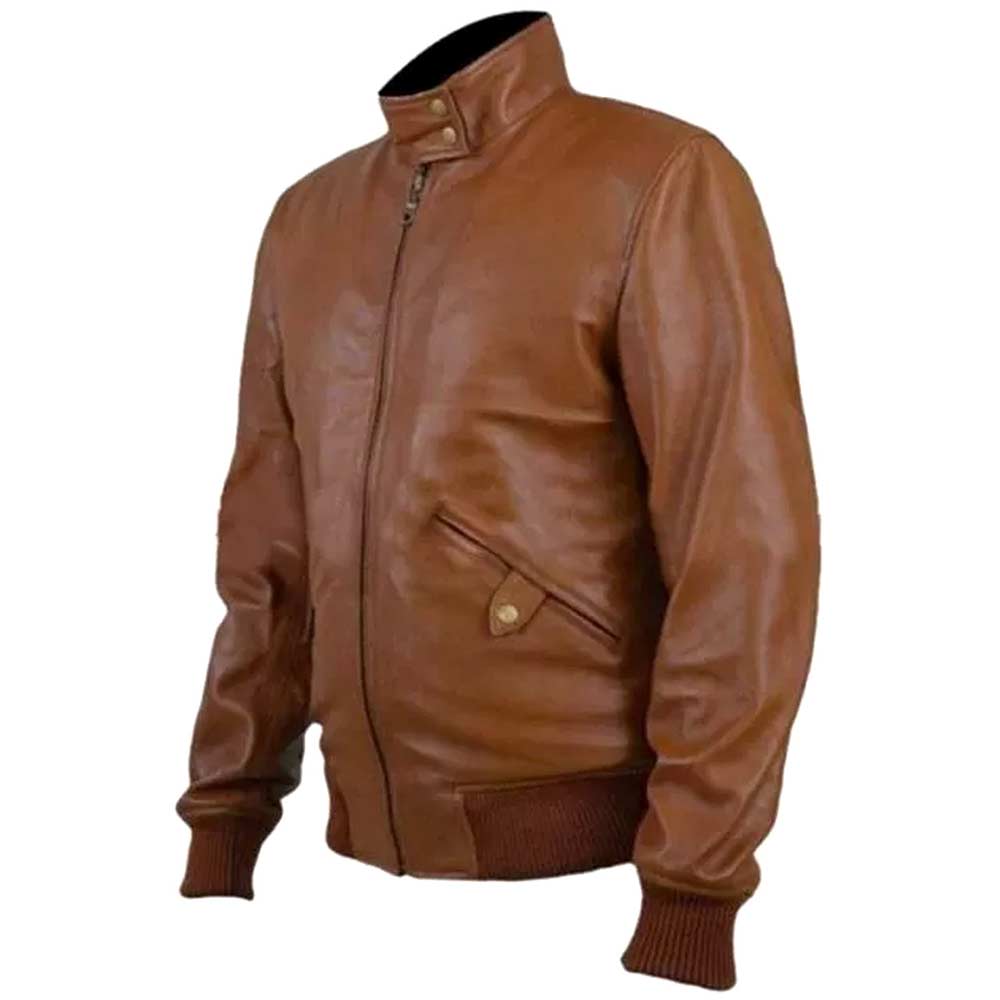 Boyd Holbrook Narcos Brown Leather Jacket - Image 4