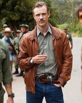 Boyd Holbrook Narcos Brown Leather Jacket