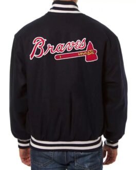 Varsity Atlanta Braves Wool Navy Jacket