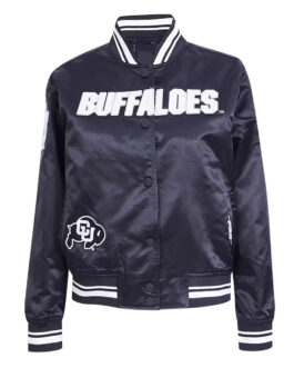 Colorado Buffaloes Pearl Navy Satin Jacket