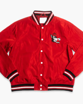 NC State Wolfpack Vintage Logo Red Bomber Jacket