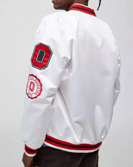 Ohio State University White Satin Jacket
