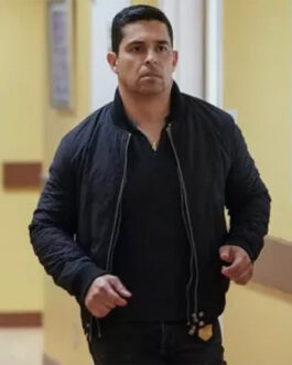 NCIS Wilmer Valderrama Suede Bomber Jacket