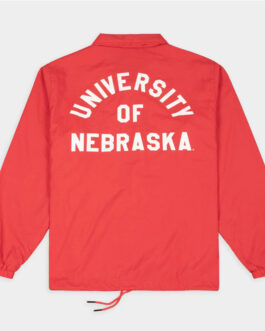 Nebraska Cornhuskers Football Helmet Coaches Jacket