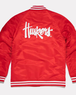 Nebraska Cornhuskers Red Satin Jacket