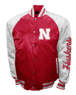 Nebraska Huskers The Game Scarlet Satin Jacket